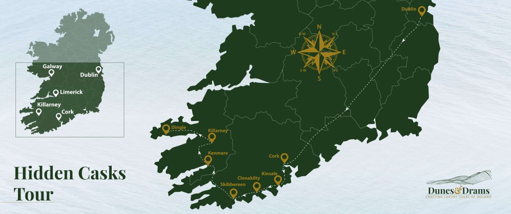 HIdden Casks Tour Map